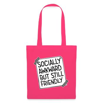 Diction socialement maladroite mais quand même amicale - Sac en tissu - rose azalée - Devant