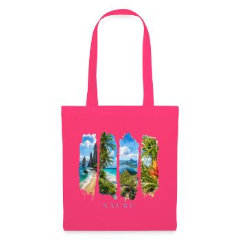 Nauru Urlaub Travel – Südsee Insel & Strand - Stoffbeutel - Azalea - Vorne