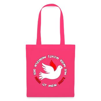 Taube mit psalm spruch  - Stoffbeutel - Azalea - Vorne