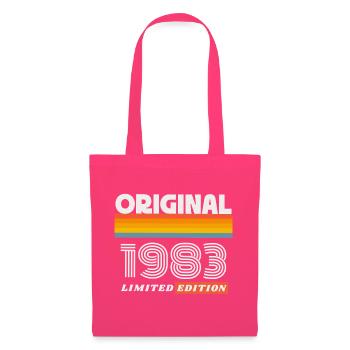 1983 Original Geburtstag Retro Vintage 80er Spruch - Stoffbeutel - Azalea - Vorne