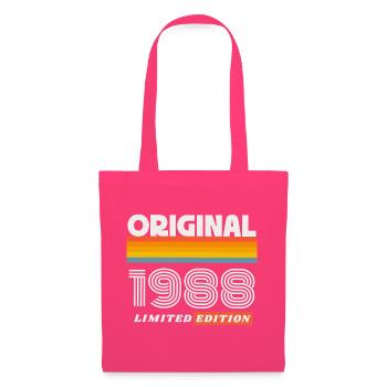 1988 Original Geburtstag Retro Vintage 80er Spruch - Stoffbeutel - Azalea - Vorne