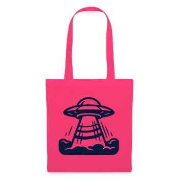 Ufo Alien Raumschiff Grafik - Stoffbeutel - Azalea - Vorne