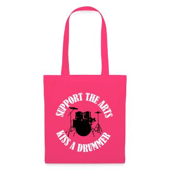 Drumset2 - Sac en tissu - rose azalée - Devant