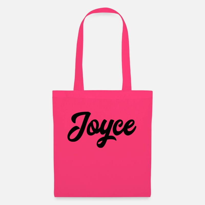 Joyce Custom Text Nom d’anniversaire - Sac en tissu - rose azalée
