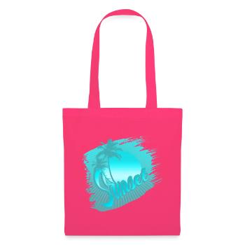 sunset blue - Sac en tissu - rose azalée - Devant