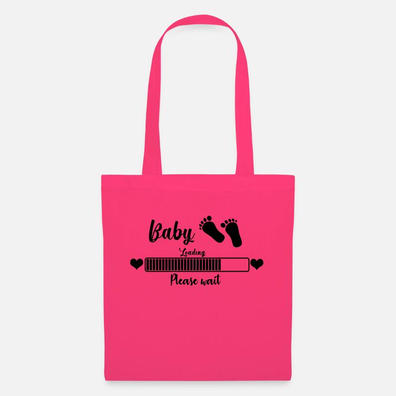 Baby Loading, Please Wait - Sac en tissu - rose azalée