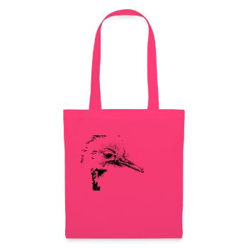 Noir d’émeu - Sac en tissu - rose azalée - Devant