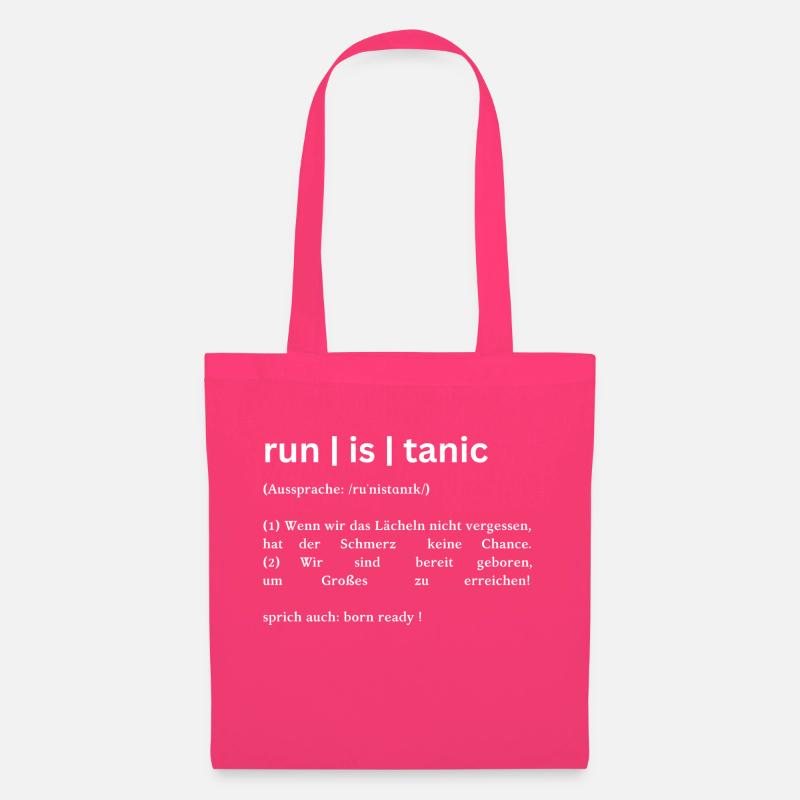 run is tanic - Stoffbeutel - Azalea
