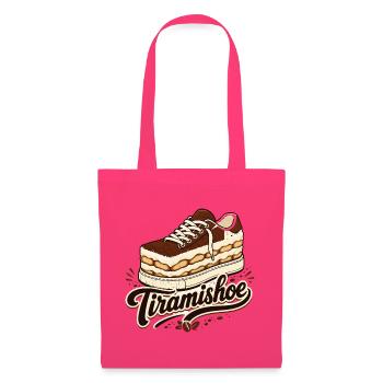 Tiramishoe, Lustiges Coffee & Tiramisu Design - Stoffbeutel - Azalea - Vorne