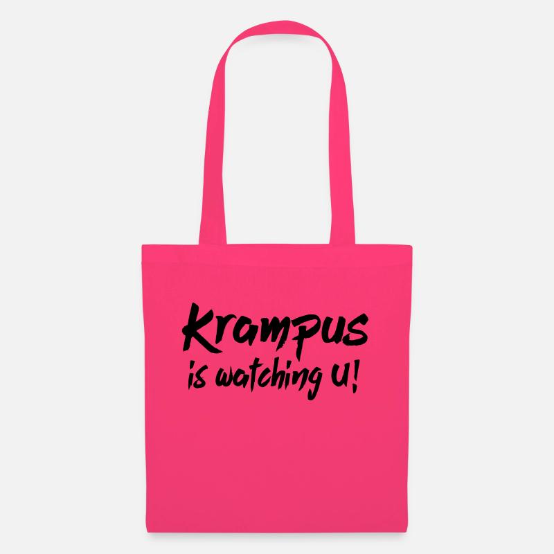 Krampus is watching U - Stoffbeutel - Azalea
