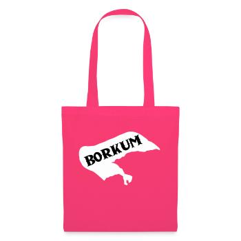 Île de Borkum - Sac en tissu - rose azalée - Devant