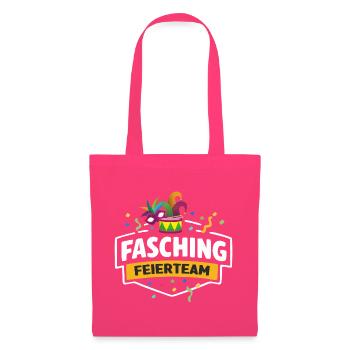 Fasching Feierteam Masken & Trommel - Stoffbeutel - Azalea - Vorne