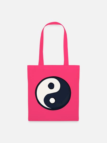 YinYang Dunkel Blau Kontrast - Stoffbeutel - Azalea