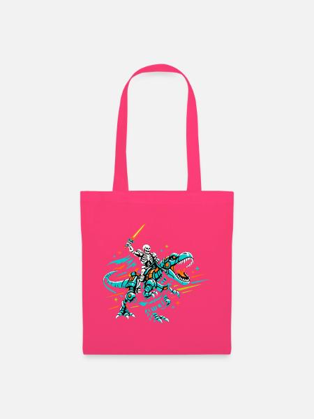 Robo Dino Reiter - Stoffbeutel - Azalea