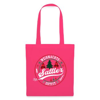 Sattler Weihnachten Kollege Sattlerei Meister - Stoffbeutel - Azalea - Vorne