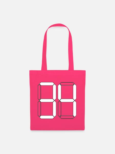 NUMMER 34 Vierunddreißig Geschenk Digital - Stoffbeutel - Azalea