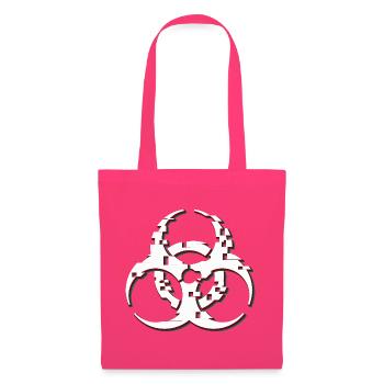 Biohazard-Glitch-Symbol - Stoffbeutel - Azalea - Vorne