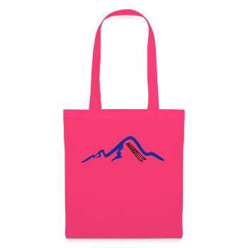 Les montagnes et ski - Sac en tissu - rose azalée - Devant