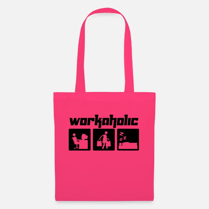 Workaholic (Vektor) - Tote Bag - azalea