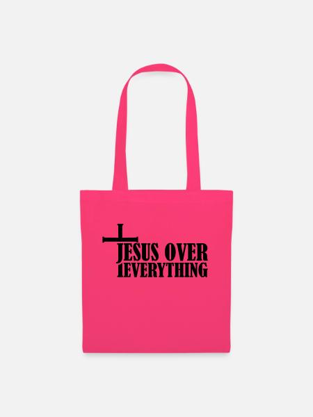 Jesus Over Everything - Stoffbeutel - Azalea