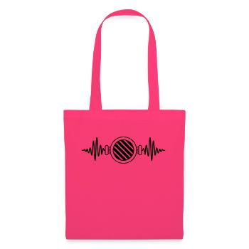 Heartbeat Charcoal Grill Barbecue Frequency - Tote Bag - azalea - Front