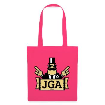 Démonstration de mains pour enterrement de vie de garçon (enterrement de vie de garçon / 3C) - Sac en tissu - rose azalée - Devant