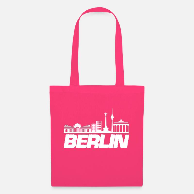 berlin skyline 1 - Stoffbeutel - Azalea