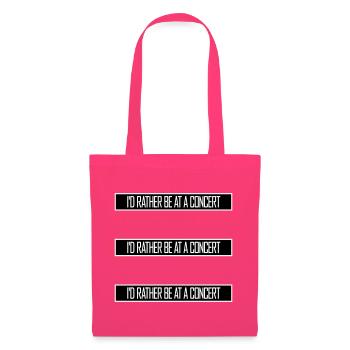 Je préférerais être à un concert Lustig Musik Konzert - Sac en tissu - rose azalée - Devant