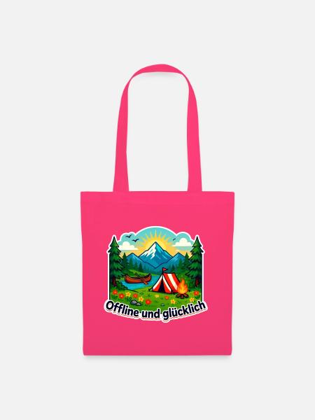 Camping Glück - Stoffbeutel - Azalea