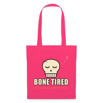 Sleeping Skull Bone müde – Halloween-müde - Stoffbeutel - Azalea - Vorne