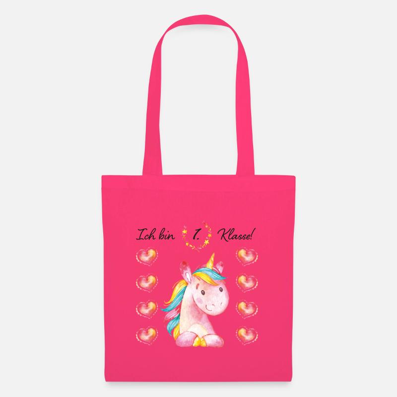 Schulanfang Einhorn Unicorn 1.Klasse Mädchen - Stoffbeutel - Azalea