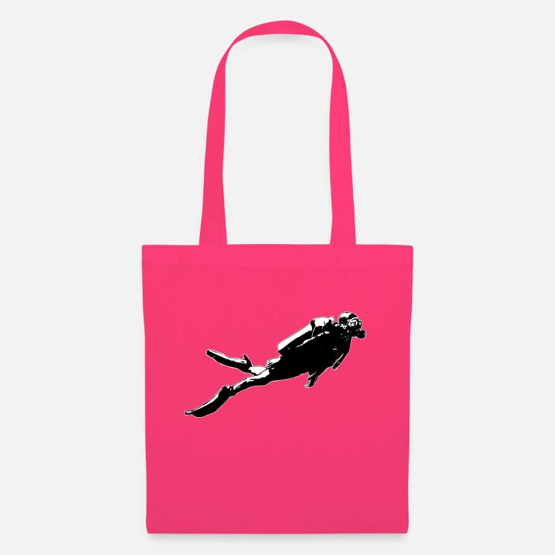 Plongée plongée plongée - Sac en tissu - rose azalée