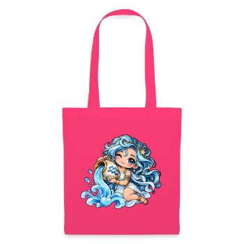 Wassermann Sternzeichen Frauen Kawaii - Stoffbeutel - Azalea - Vorne
