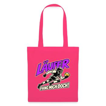 Läufer Fang Mich Doch, Jugger T-Shirt - Stoffbeutel - Azalea - Vorne