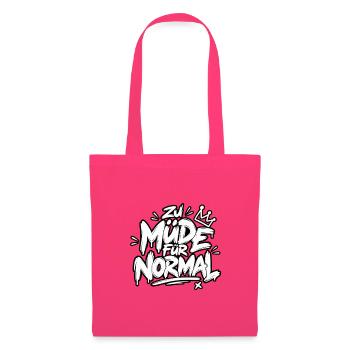 Zu Müde Für Normal – Graffiti Shirt - Stoffbeutel - Azalea - Vorne