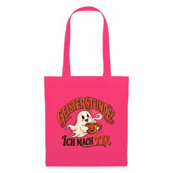 Geisterstunde? Ich mach Tee | Lustiges Halloween  - Stoffbeutel - Azalea - Vorne