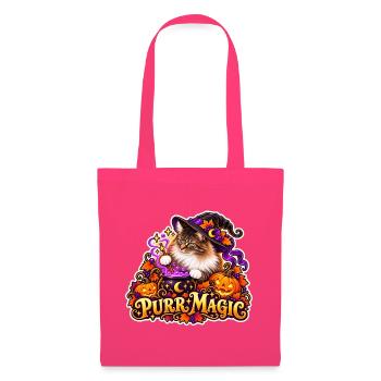 Schnurrmagie: Katzenzauberer Halloween - Stoffbeutel - Azalea - Vorne