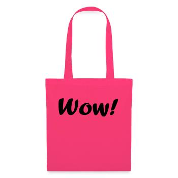 wow - Sac en tissu - rose azalée - Devant
