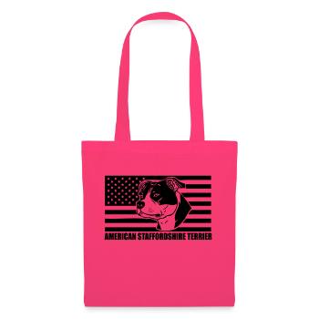 American Stafford © www.dog-power.nl - Stoffbeutel - Azalea - Vorne