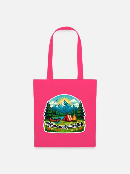 Camping Glück - Stoffbeutel - Azalea