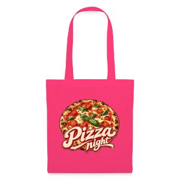 Pizza Night Logo Druck - Stoffbeutel - Azalea - Vorne