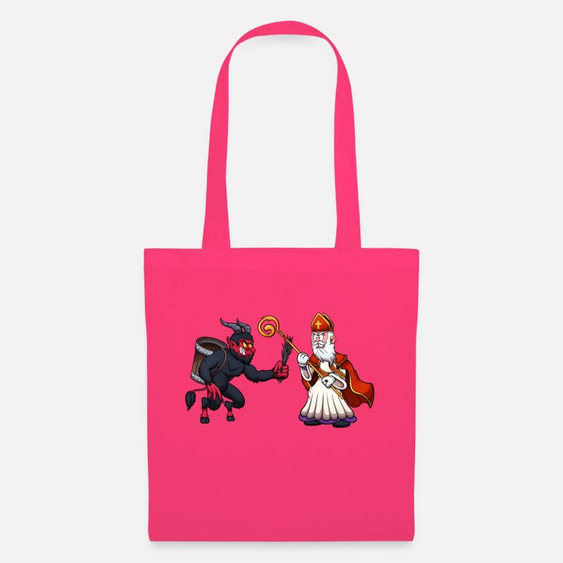Sankt Nikolaus VS Krampus - Stoffbeutel - Azalea