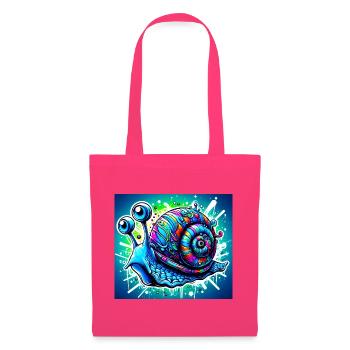 Escargot - Sac en tissu - rose azalée - Devant