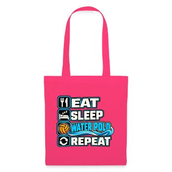 Eat Sleep Water Polo Repeat - Stoffbeutel - Azalea - Vorne