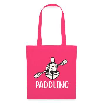 kajak paddeln paddling kanu paddel boot - Stoffbeutel - Azalea - Vorne