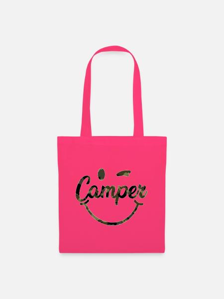 Camper Tarnschrift Lächeln - Stoffbeutel - Azalea