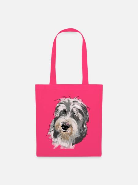 Bearded Collie - Stoffbeutel - Azalea