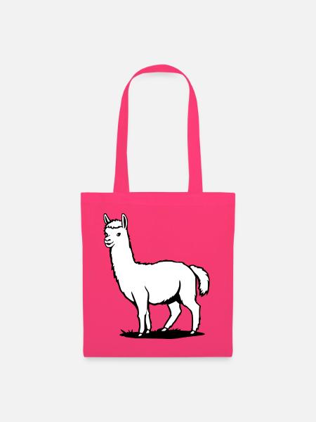 Alpaka T-shirt mit süßem Tiermotiv Geschenk - Stoffbeutel - Azalea