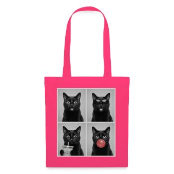 Katzen schwarze Katze - Stoffbeutel - Azalea - Vorne