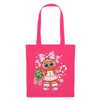 Weihnachten Stylishes Lebkuchen Girlie - Stoffbeutel - Azalea - Vorne